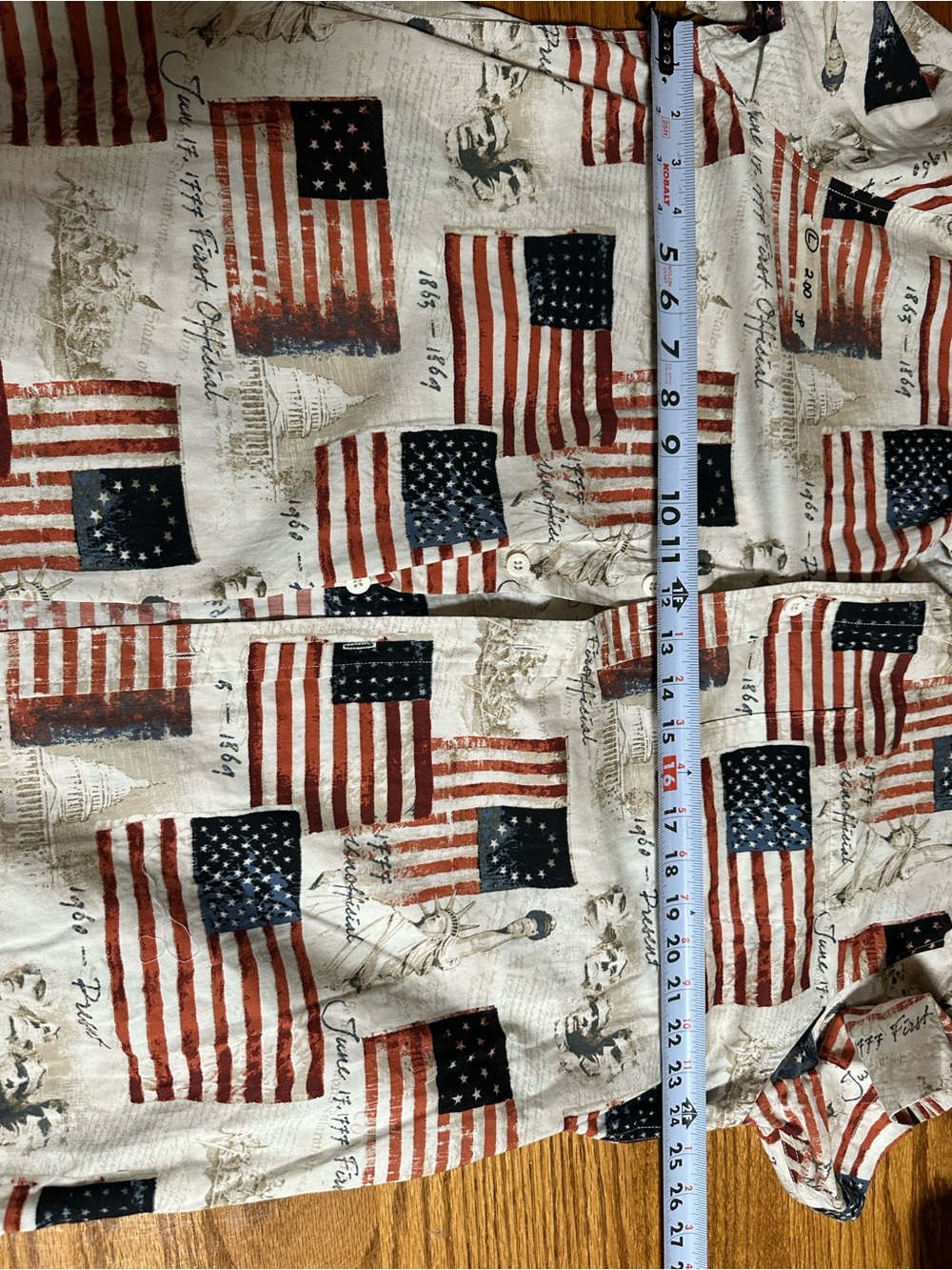 Nautica Heritage Americana Short-Sleeve Button-Down Shirt - Red/Blue/White - Picture 6 of 6